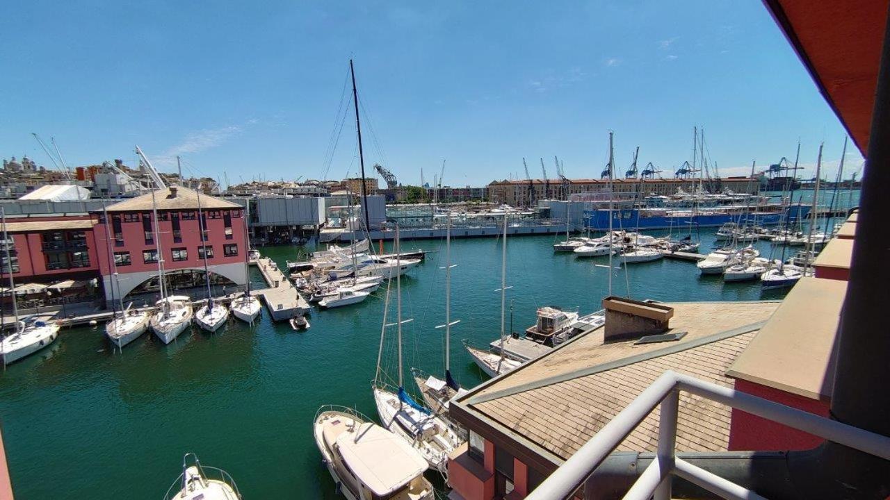 Apartamento Bilocale Vista Mare Con Terrazzo-Porto Antico- Parcheggio Scontato Génova Exterior foto