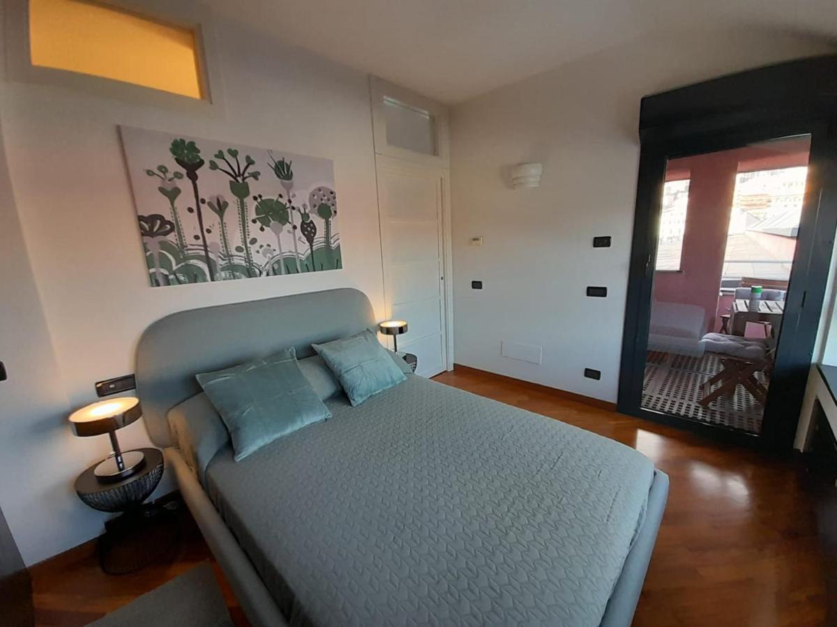 Apartamento Bilocale Vista Mare Con Terrazzo-Porto Antico- Parcheggio Scontato Génova Exterior foto