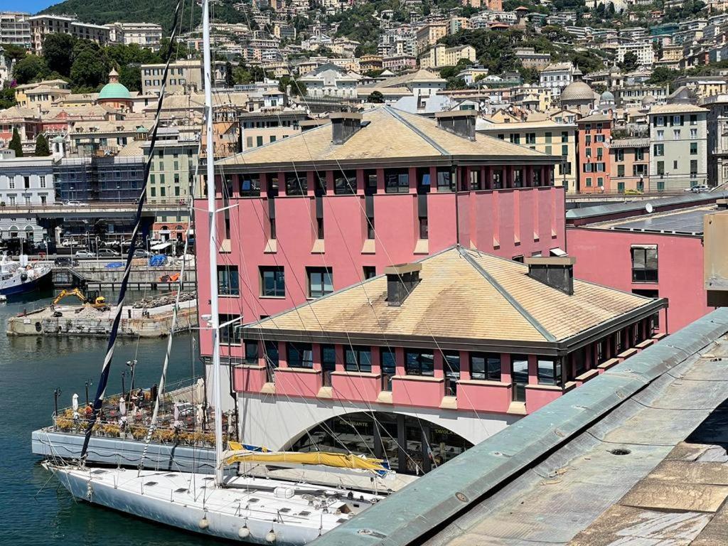 Apartamento Bilocale Vista Mare Con Terrazzo-Porto Antico- Parcheggio Scontato Génova Exterior foto