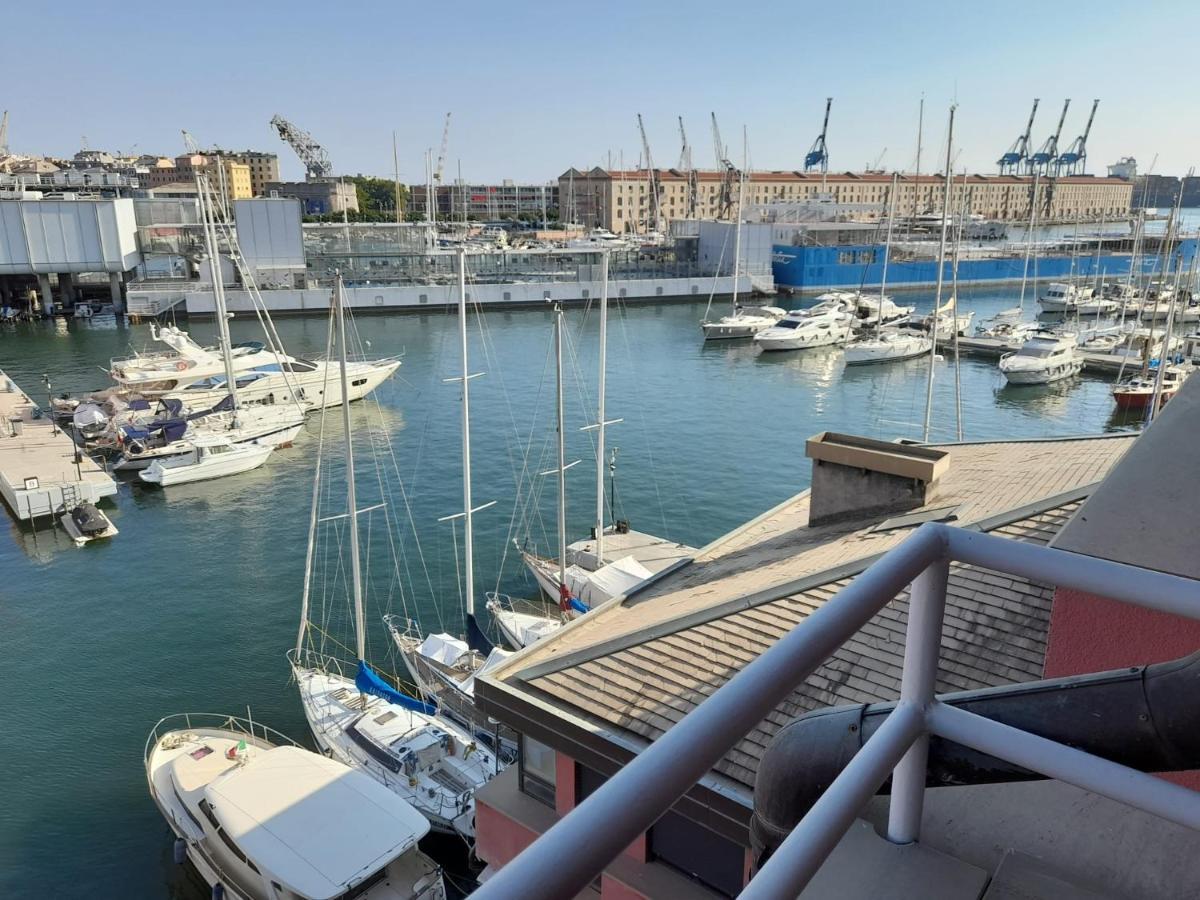 Apartamento Bilocale Vista Mare Con Terrazzo-Porto Antico- Parcheggio Scontato Génova Exterior foto
