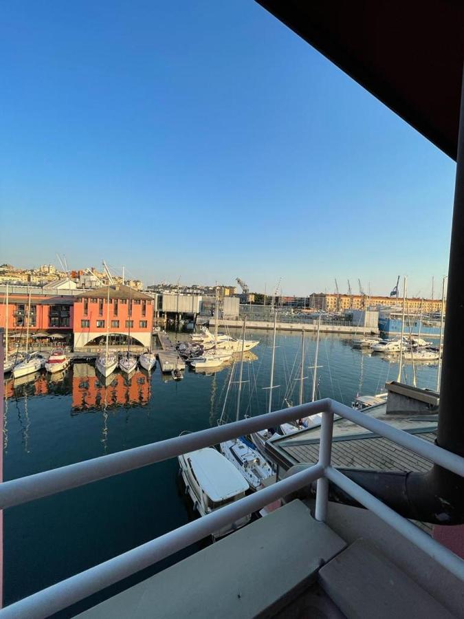 Apartamento Bilocale Vista Mare Con Terrazzo-Porto Antico- Parcheggio Scontato Génova Exterior foto